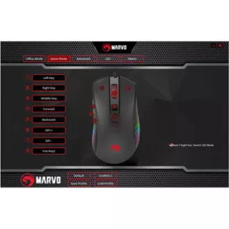 Mouse cu fir Marvo M519, negru, 12000 DPI