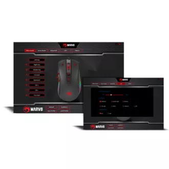 Mouse cu fir Marvo M519, negru, 12000 DPI