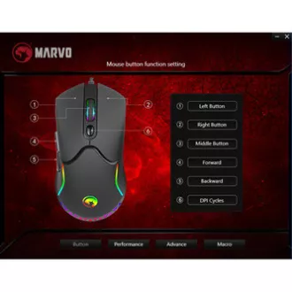 Mouse cu fir Marvo M359, negru, 3200 DPI Mouse cu fir Marvo M359, negru, 3200 DPI