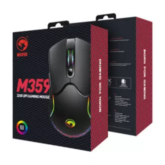 Mouse cu fir Marvo M359, negru, 3200 DPI Mouse cu fir Marvo M359, negru, 3200 DPI