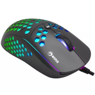 Mouse cu fir Marvo M399, negru, 6400 DPI