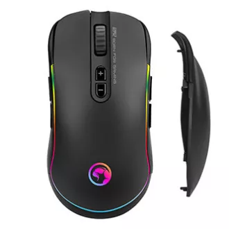 Mouse cu fir Marvo G942, negru, 10000 DPI, capac lateral detașabil