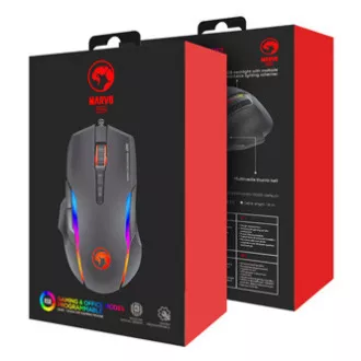 Mouse cu fir Marvo G945, negru, 10000 DPI