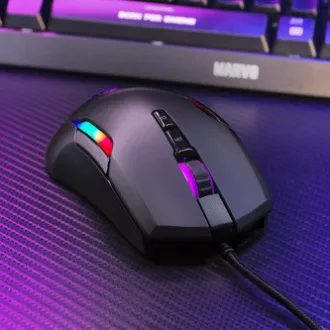 Mouse cu fir Marvo G945, negru, 10000 DPI