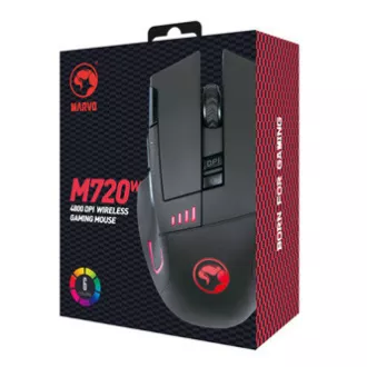 Mouse wireless, Marvo M720W, negru, optică, 4800DPI, PRE-VÂNZARE
