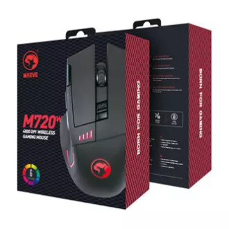 Mouse wireless, Marvo M720W, negru, optică, 4800DPI, PRE-VÂNZARE