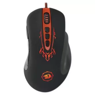 Mouse USB cu fir Redragon Origin, negru-roșu, 4000DPI