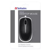 Mouse cu fir, Verbatim 49019, negru, optic, 1000 DPI