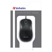 Mouse cu fir, Verbatim 49024, negru, optic