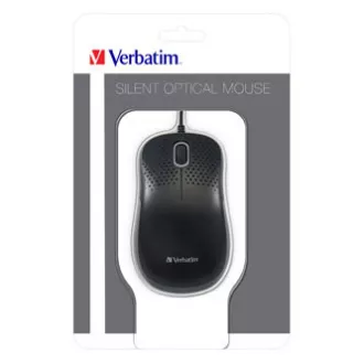 Mouse cu fir, Verbatim 49024, negru, optic