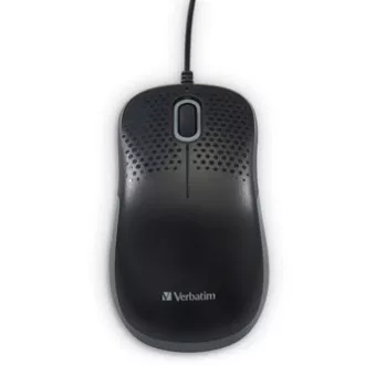 Mouse cu fir, Verbatim 49024, negru, optic