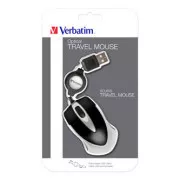 Mouse cu fir, Verbatim Go Mini 49020, negru, optic, 1000 DPI