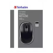 Mouse fără fir, Verbatim Go Nano 49042, negru, optic, 1600 DPI