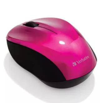 Mouse fără fir, Verbatim Go Nano 49043, roz, optic, 1600 DPI