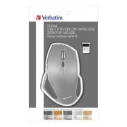 Mouse fără fir, Verbatim Deluxe, gri, optic, 1600 DPI