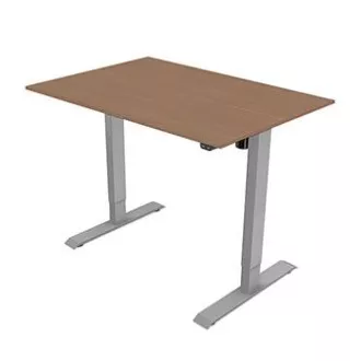 Masă de lucru cu înălțime reglabilă electric 75x140cm, gri, ergo