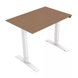 Masă de lucru cu înălțime reglabilă electric 75x140cm, albă, ergo Masă de lucru cu înălțime reglabilă electric 75x140cm, albă, ergo