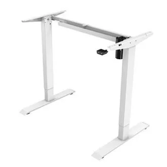 Masa de lucru, inaltime reglabila electric, 75x120cm, raza 500 mm, alba, capacitate de incarcare 70 kg, ergo