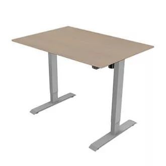 Masă de lucru cu înălțime reglabilă electric 75x140cm, gri, ergo Masă de lucru cu înălțime reglabilă electric 75x140cm, gri, ergo