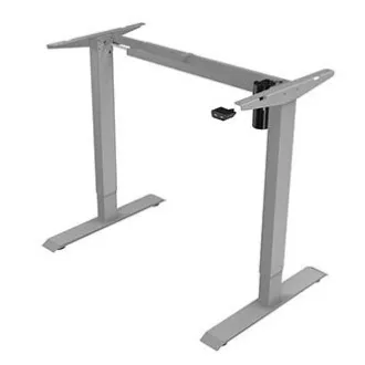 Masă de lucru cu înălțime reglabilă electric 75x140cm, gri, ergo Masă de lucru cu înălțime reglabilă electric 75x140cm, gri, ergo