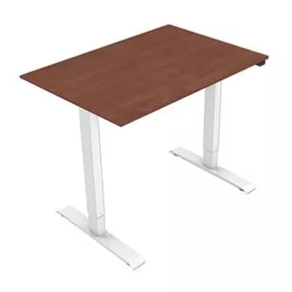 Masă de lucru cu înălțime reglabilă electric 75x120cm, albă, ergo Masă de lucru cu înălțime reglabilă electric 75x120cm, albă, ergo