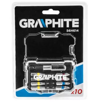 Set de biți, 56H614, 8 biți + bit magnetic 1/4", rezoluție de culoare biți, grafit Set de biți, 56H614, 8 biți + bit magnetic 1/4", rezoluție de culoare biți, grafit