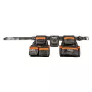 Curea de scule din piele naturală, 84-330, circumferință reglabilă, buzunare întărite, Neo Tools