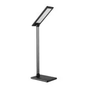 Lampă de masă LED gri, reglabilă, 8W, control continuu al luminozității, 100-240V, LED-uri SMD2835 72 buc.