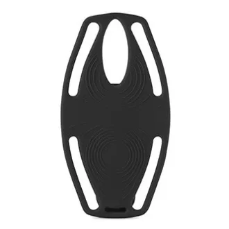 Suport telefon mobil Bone Bike Tie 3, pentru bicicletă, dimensiune reglabilă, negru, 4.7-7.2", silicon, pentru fixare pe ghidon, negru
