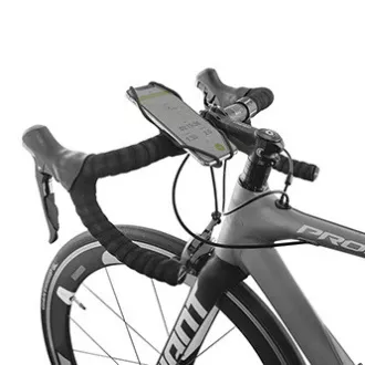 Suport telefon mobil Bone Bike Tie 3, pentru bicicletă, dimensiune reglabilă, negru, 4.7-7.2", silicon, pentru fixare pe ghidon, negru