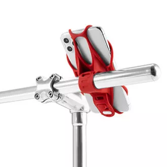 Suport telefon mobil Bone Bike Tie 3, pentru bicicletă, dimensiune reglabilă, roșu, 4.7-7.2", silicon, pentru fixare pe ghidon, roșu Suport telefon mobil Bone Bike Tie 3, pentru bicicletă, dimensiune reglabilă, roșu, 4.7-7.2", silicon, pentru fixare pe ghidon, roșu
