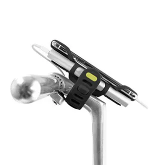 Bone Bike Tie 3 Pro Pack Suport pentru telefon mobil și Power Bank, pentru bicicletă, dimensiune reglabilă, negru, 4-6,5", silicon, pentru ghidon, negru