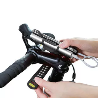 Bone Bike Tie 3 Pro Pack Suport pentru telefon mobil și Power Bank, pentru bicicletă, dimensiune reglabilă, negru, 4-6,5", silicon, pentru ghidon, negru