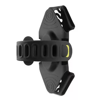 Bone Bike Tie 3 Pro Pack Suport pentru telefon mobil și Power Bank, pentru bicicletă, dimensiune reglabilă, negru, 4-6,5", silicon, pentru ghidon, negru