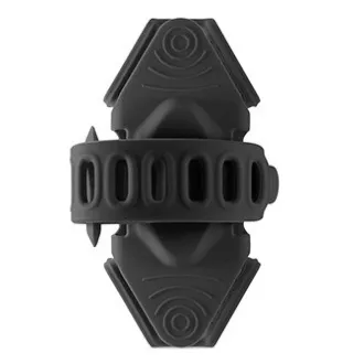 Bone Bike Tie 3 Pro Pack Suport pentru telefon mobil și Power Bank, pentru bicicletă, dimensiune reglabilă, negru, 4-6,5", silicon, pentru ghidon, negru