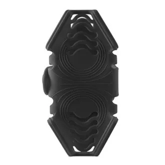Bone Bike Tie 3 Pro Pack Suport pentru telefon mobil și Power Bank, pentru bicicletă, dimensiune reglabilă, negru, 4-6,5", silicon, pentru ghidon, negru