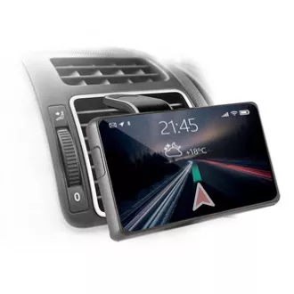 Suport magnetic pentru telefon CH-127 Defender pentru masina, ventGrip, negru-argintiu, plastic, pentru ventilatie, negru-argintiu, mobil
