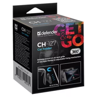 Suport magnetic pentru telefon CH-127 Defender pentru masina, ventGrip, negru-argintiu, plastic, pentru ventilatie, negru-argintiu, mobil