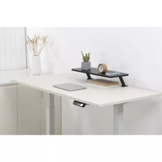 Stand sub monitor, atașabil la masă, negru, oțel, PAL, capacitate de încărcare 20 kg, Powerton, ergo