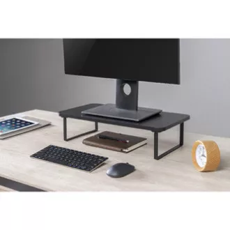 Suport pentru monitor, spațiu pentru tastatură, asamblare rapidă, negru, oțel, PAL, capacitate de încărcare 20 kg, Powerton, ergo Suport pentru monitor, spațiu pentru tastatură, asamblare rapidă, negru, oțel, PAL, capacitate de încărcare 20 kg, Powerton, ergo