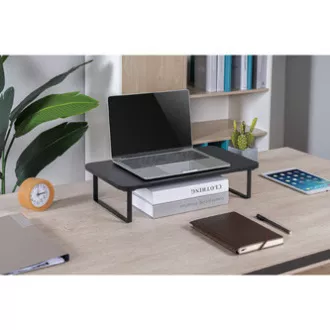 Suport pentru monitor, spațiu pentru tastatură, asamblare rapidă, negru, oțel, PAL, capacitate de încărcare 20 kg, Powerton, ergo Suport pentru monitor, spațiu pentru tastatură, asamblare rapidă, negru, oțel, PAL, capacitate de încărcare 20 kg, Powerton, ergo