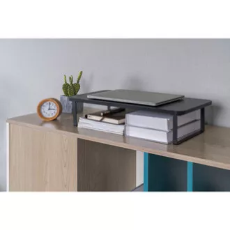 Suport pentru monitor, spațiu pentru tastatură, asamblare rapidă, negru, oțel, PAL, capacitate de încărcare 20 kg, Powerton, ergo Suport pentru monitor, spațiu pentru tastatură, asamblare rapidă, negru, oțel, PAL, capacitate de încărcare 20 kg, Powerton, ergo