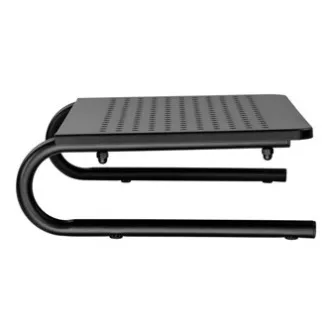 Piedestal sub monitor, spațiu pentru tastatură, negru, oțel-plastic, capacitate de încărcare 20 kg, Powerton, ergo Piedestal sub monitor, spațiu pentru tastatură, negru, oțel-plastic, capacitate de încărcare 20 kg, Powerton, ergo