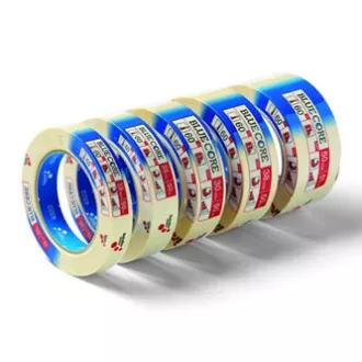 Bandă adezivă, CORE, hârtie, Schuller Eh,klar, galbenă, 25mm, 50m