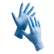 Mănuși de unică folosință 8"/ M, albastre, 100 buc, nitril, Stern