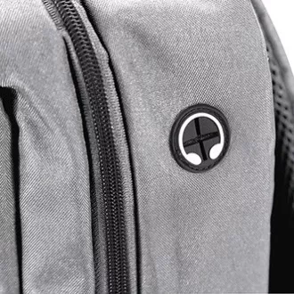 Rucsac laptop 15.6", BA-03, nailon gri, port de încărcare USB, Marvo, REDUCERE