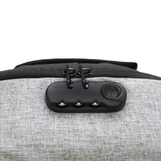 Rucsac laptop 15.6", NB008, negru-gri, fabricat din poliester/polietilenă/nailon, nu se fură ușor, REDUCERE