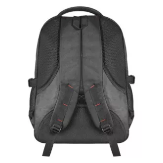 Rucsac pentru laptop 15.6", carbon, poliester negru, buzunare laterale și inferioare impermeabile, Defender