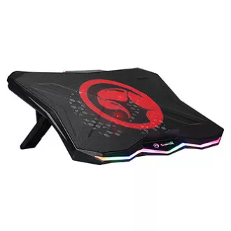 Suport laptop, FN-40, iluminare color, cu ventilator, negru-roșu, Marvo, cu hub cu 2 porturi, PRE-VÂNZARE Suport laptop, FN-40, iluminare color, cu ventilator, negru-roșu, Marvo, cu hub cu 2 porturi, PRE-VÂNZARE