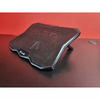 Suport laptop, FN-40, iluminare color, cu ventilator, negru-roșu, Marvo, cu hub cu 2 porturi, PRE-VÂNZARE Suport laptop, FN-40, iluminare color, cu ventilator, negru-roșu, Marvo, cu hub cu 2 porturi, PRE-VÂNZARE